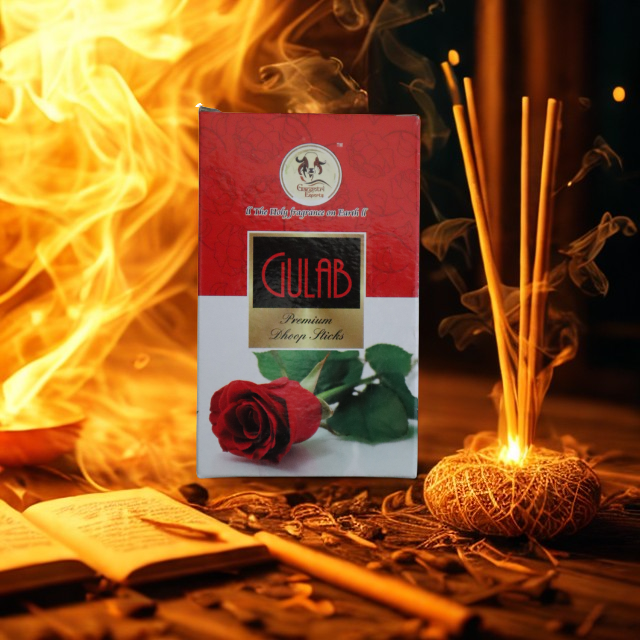 Gangotri Gulab Premium Dhoop Sticks